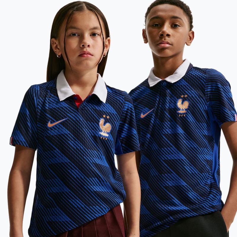 Kinder-Fußballtrikot Nike FFF 2026/27 Match Home game royal/metallic copper 4