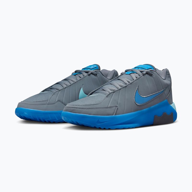 Herren-Basketballschuhe Nike LeBron Witness 9 cool grey/glacier ice/aurora blue 3
