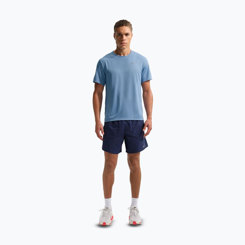 Herren-Laufshirt Nike Miler Dri-Fit UV work blue 2