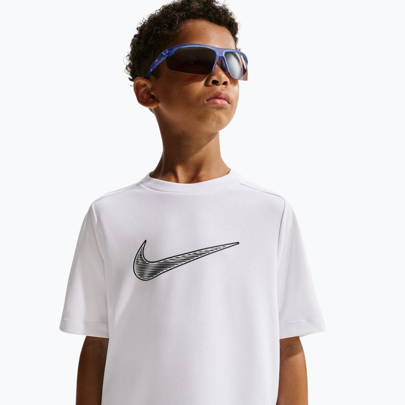 Kinder-T-Shirt Nike Multi Dri-Fit white/black 6