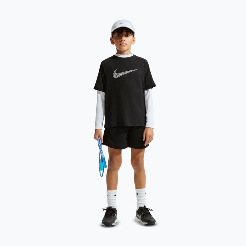 Kinder-T-Shirt Nike Multi Dri-Fit black/white 2
