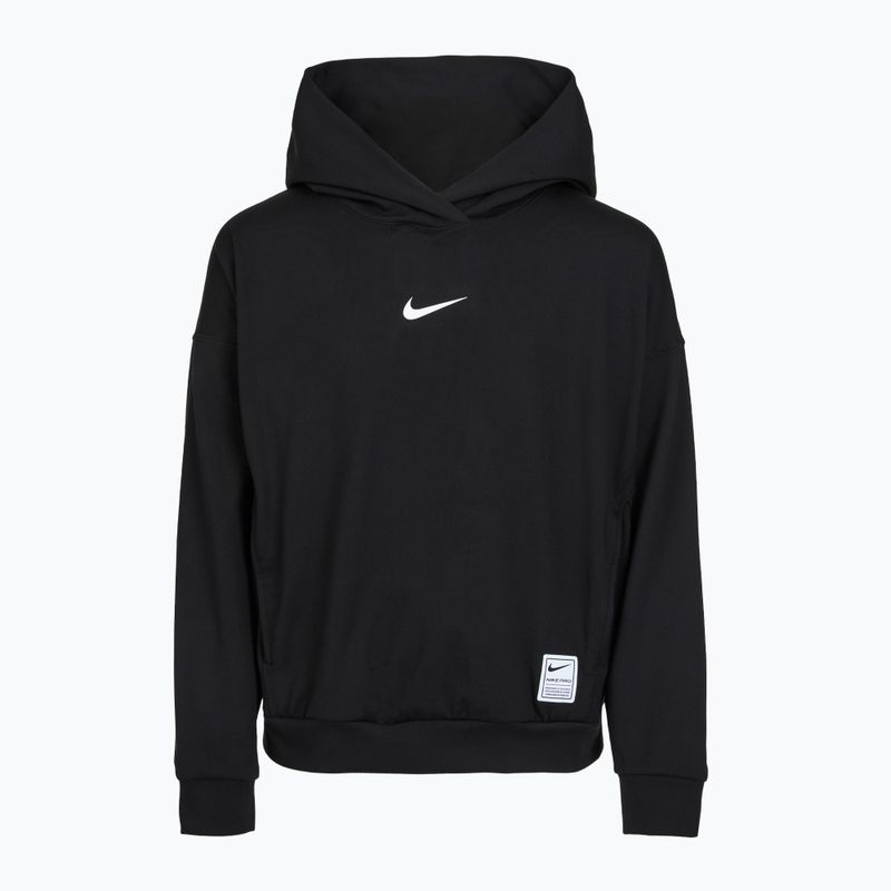 Kinder-Hoodie Nike Pro Dri-Fit Pullover Hoodie black/white 8
