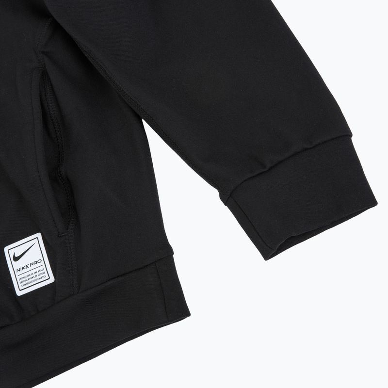 Kinder-Hoodie Nike Pro Dri-Fit Pullover Hoodie black/white 11
