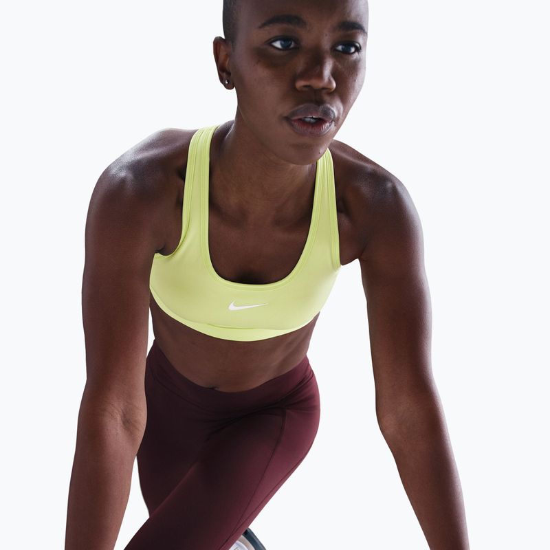 Sport-BH Nike Swoosh Medium Support light lemon twist/stone mauve/white 4