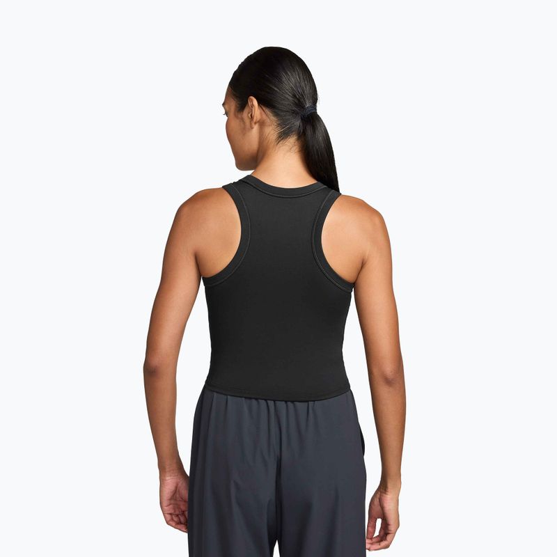 Damen-Tanktop Nike One Fitted Dri-Fit Cropped Tank thunder black/white 2