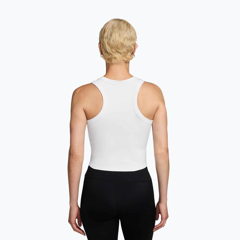 Damen-Tanktop Nike One Fitted Dri-Fit Cropped Tank thunder white/black 2