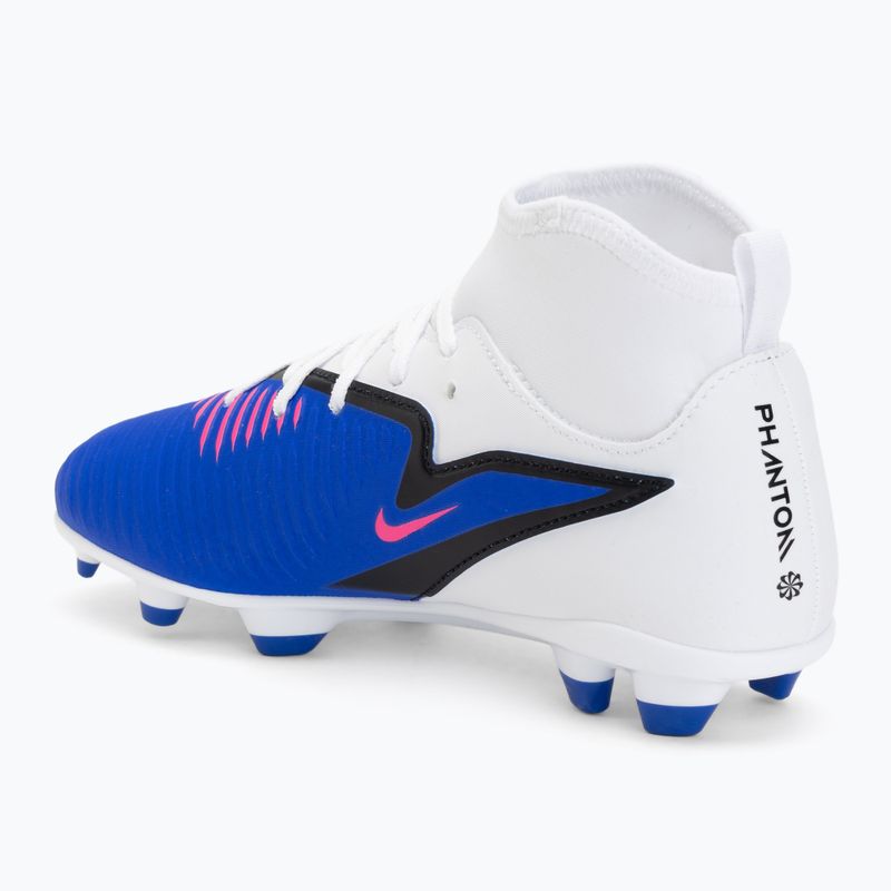 Kinder-Fußballschuhe Nike Phantom 6 High Club FG/MG racer blue/white/pink blast 3