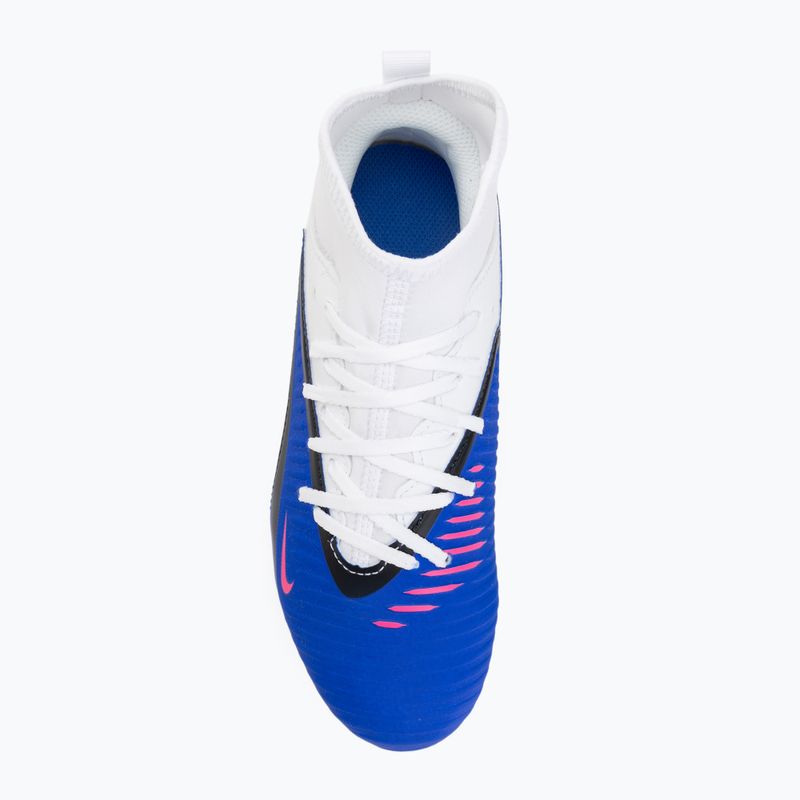 Kinder-Fußballschuhe Nike Phantom 6 High Club FG/MG racer blue/white/pink blast 5
