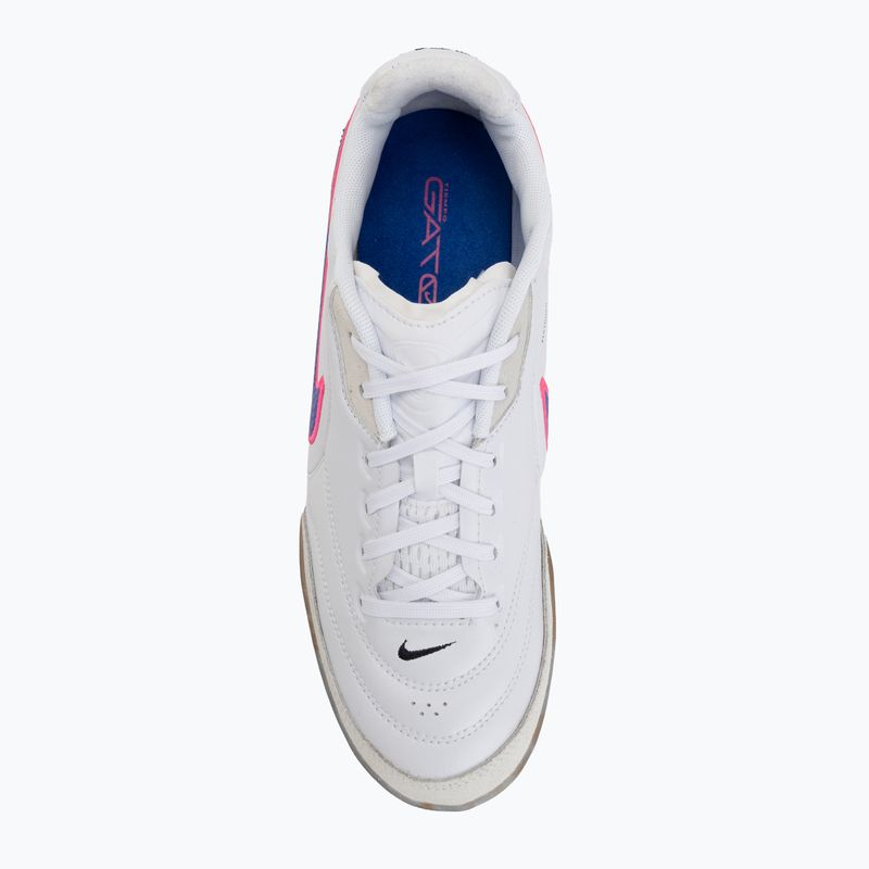 Herren-Fußballschuhe Nike Streetgato white/pink blast/racer blue 5