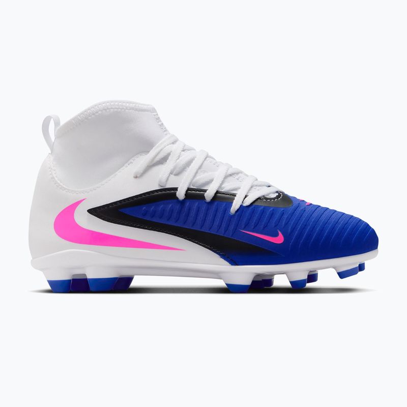Kinder-Fußballschuhe Nike Phantom 6 High Club FG/MG racer blue/white/pink blast 8