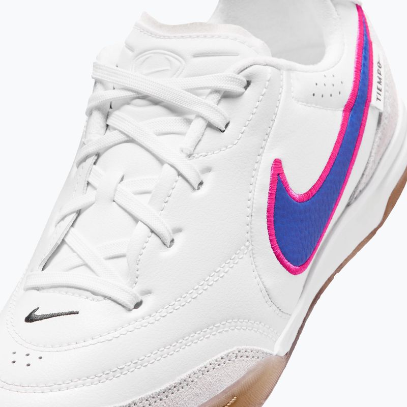 Kinder-Fußballschuhe Nike Tiempo Streetgato Jr white/pink blast/racer blue 7