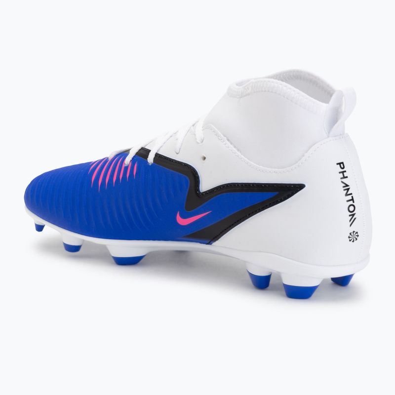 Herren Fußballschuhe Nike Phantom 6 High Club FG/MG Racer Blue/White/Pink Blast 3