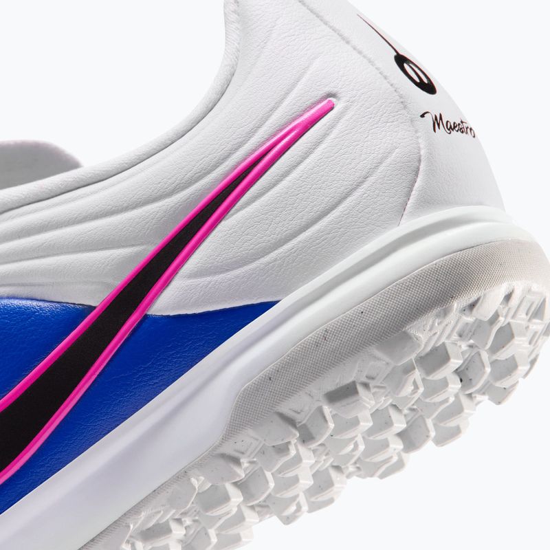Kinder-Fußballschuhe Nike Tiempo Maestro Academy Jr TF white/racer blue/pink blast/black 9