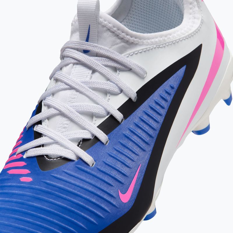 Kinder-Fußballschuhe Nike Phantom 6 Low Academy FG/MG Jr racer blue/white/pink blast 9