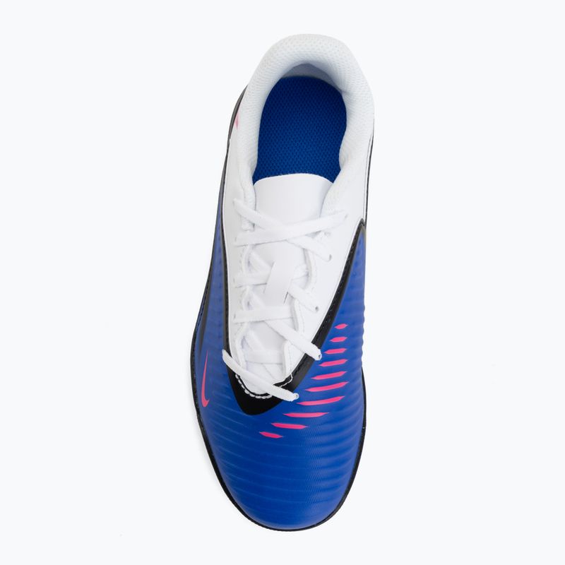 Kinder-Fußballschuhe Nike Jr. Phantom 6 Low Club TF racer blue/white/pink blast 5