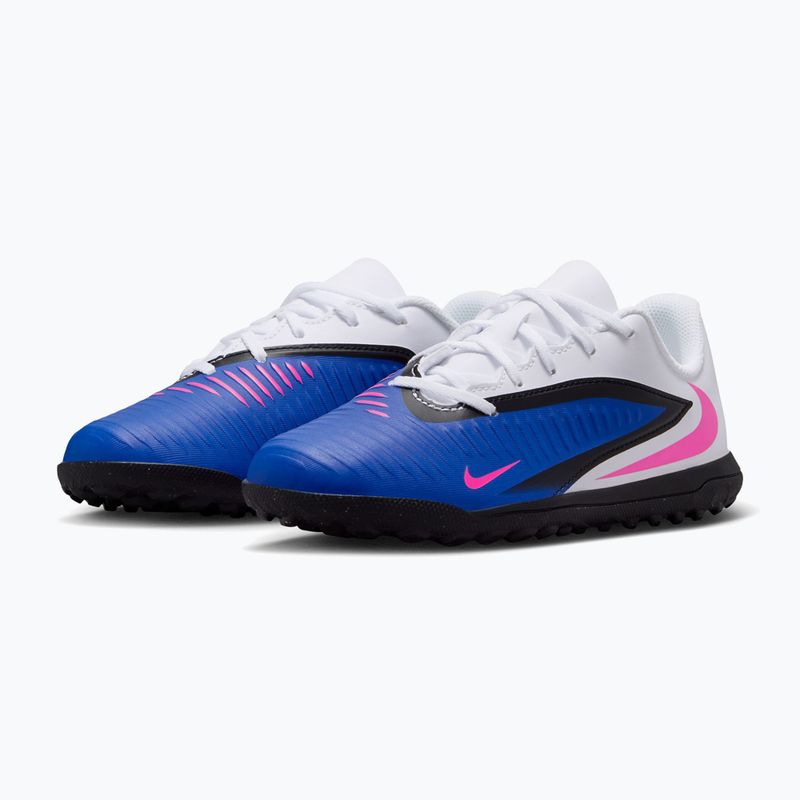 Kinder-Fußballschuhe Nike Jr. Phantom 6 Low Club TF racer blue/white/pink blast 3