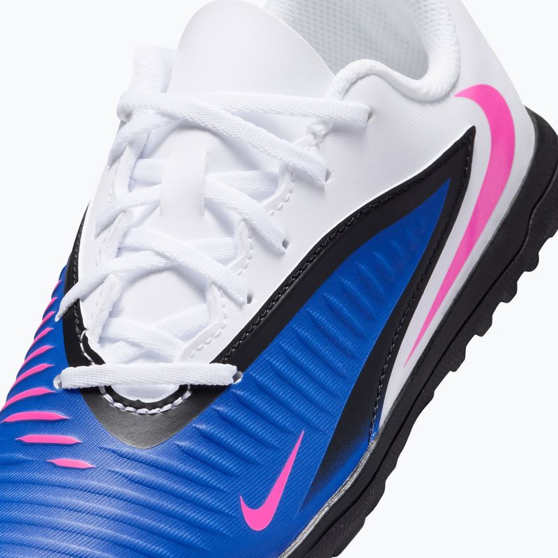 Kinder-Fußballschuhe Nike Jr. Phantom 6 Low Club TF racer blue/white/pink blast 7