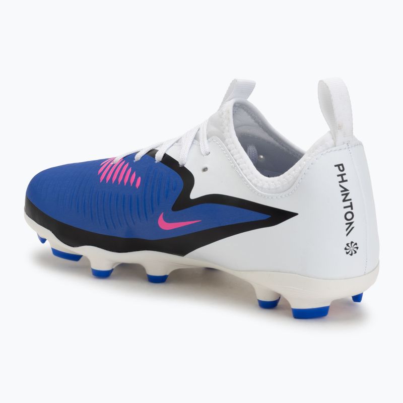 Kinder-Fußballschuhe Nike Phantom 6 Low Academy FG/MG Jr racer blue/white/pink blast 3