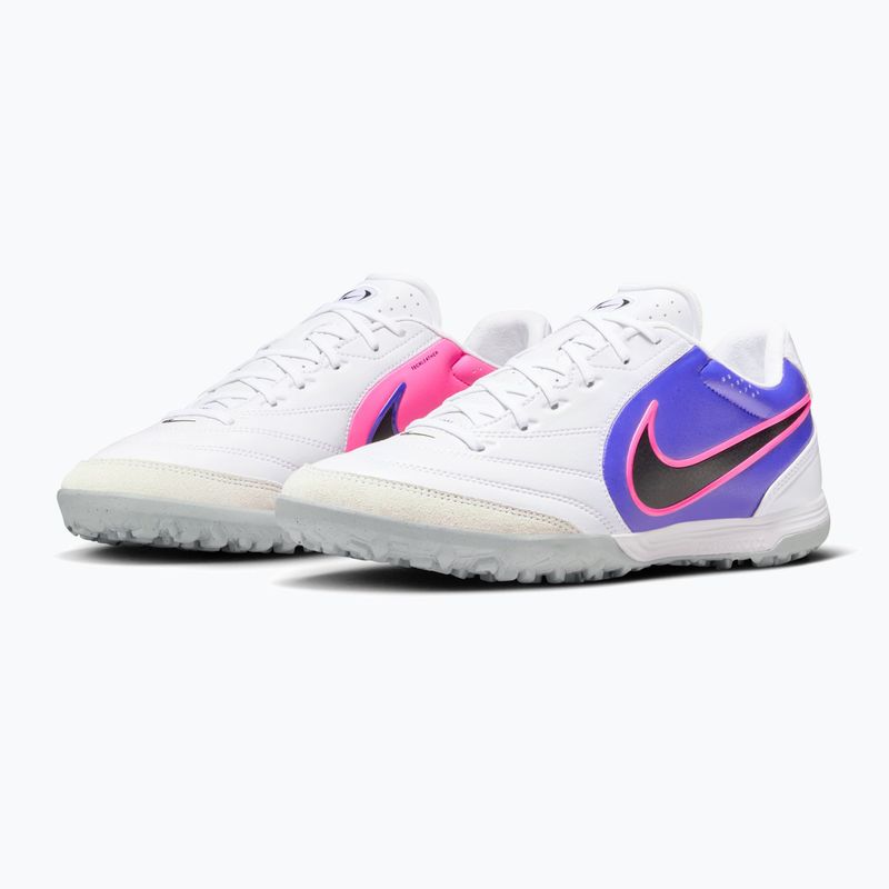 Herren-Fußballschuhe Nike Tiempo Ligera Pro TF white/racer blue/pink blast/black 10