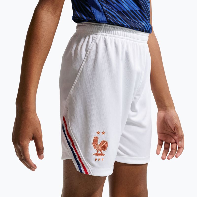 Kinder-Fußballshorts Nike FFF 2026 Stadium Home white/metallic copper 7
