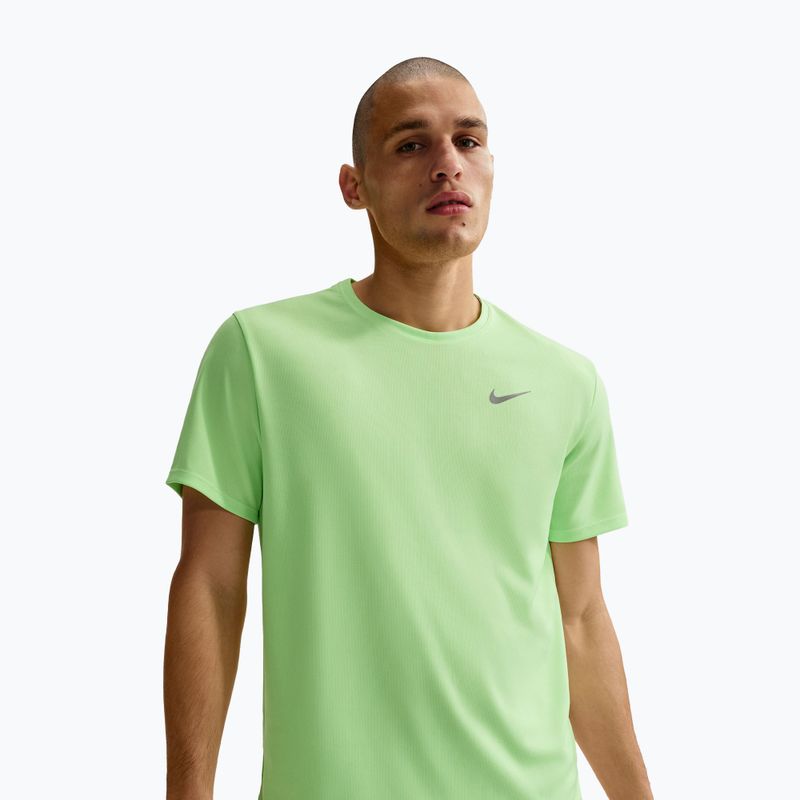 Herren-Laufshirt Nike Miler Dri-Fit UV Lime Blast 4