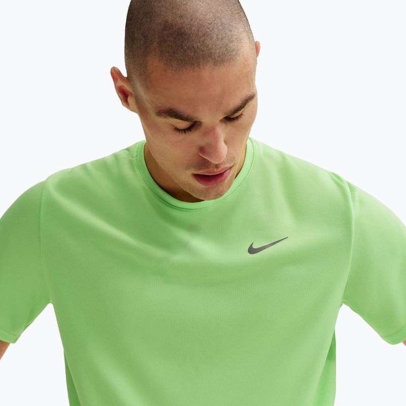 Herren-Laufshirt Nike Miler Dri-Fit UV Lime Blast 5