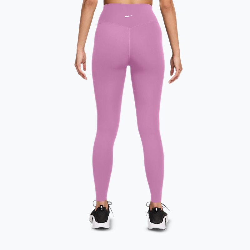 Damenleggings Nike Zenvy High-Waisted 7/8 light magenta/white 2