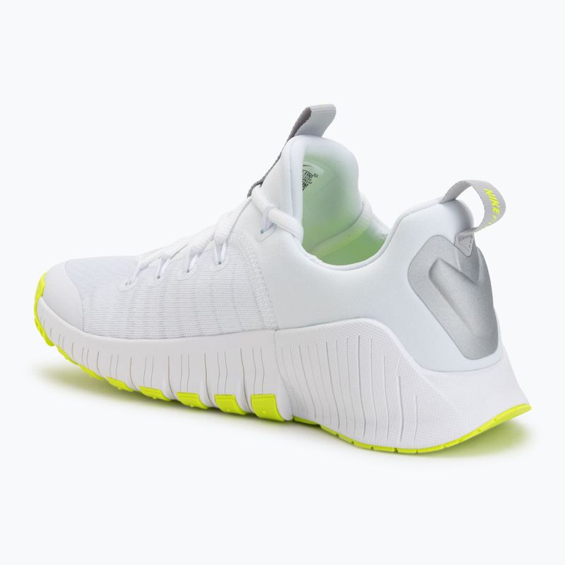 Damen-Trainingsschuhe Nike Free Metcon 6 white/volt/metallic silver 3