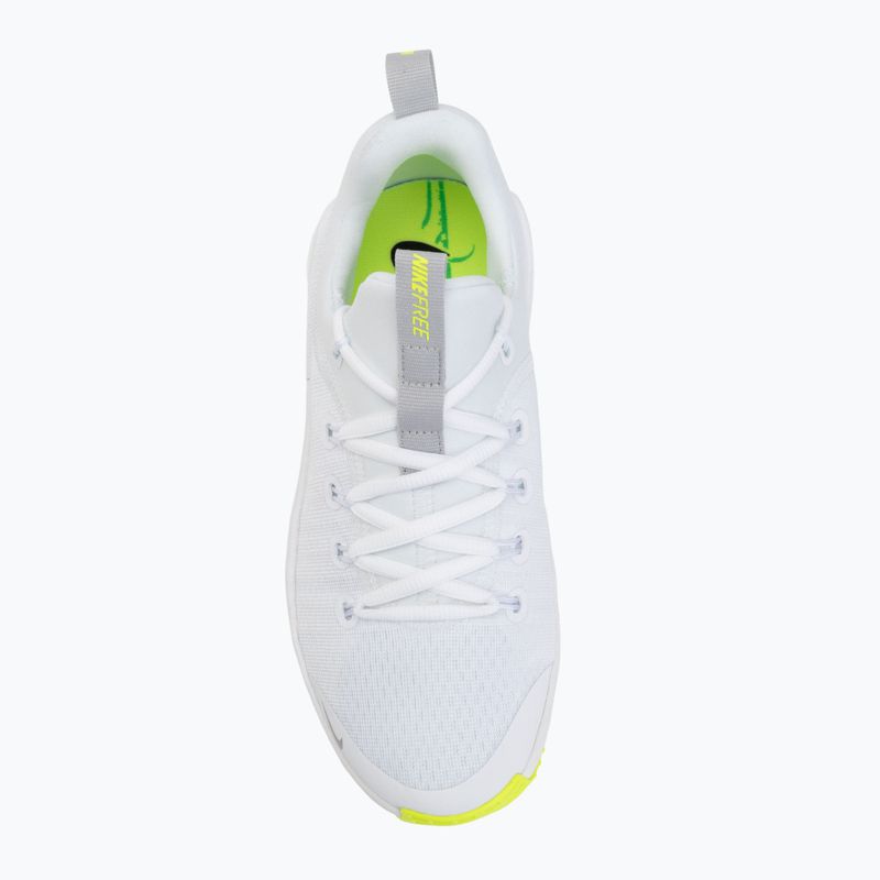 Damen-Trainingsschuhe Nike Free Metcon 6 white/volt/metallic silver 5