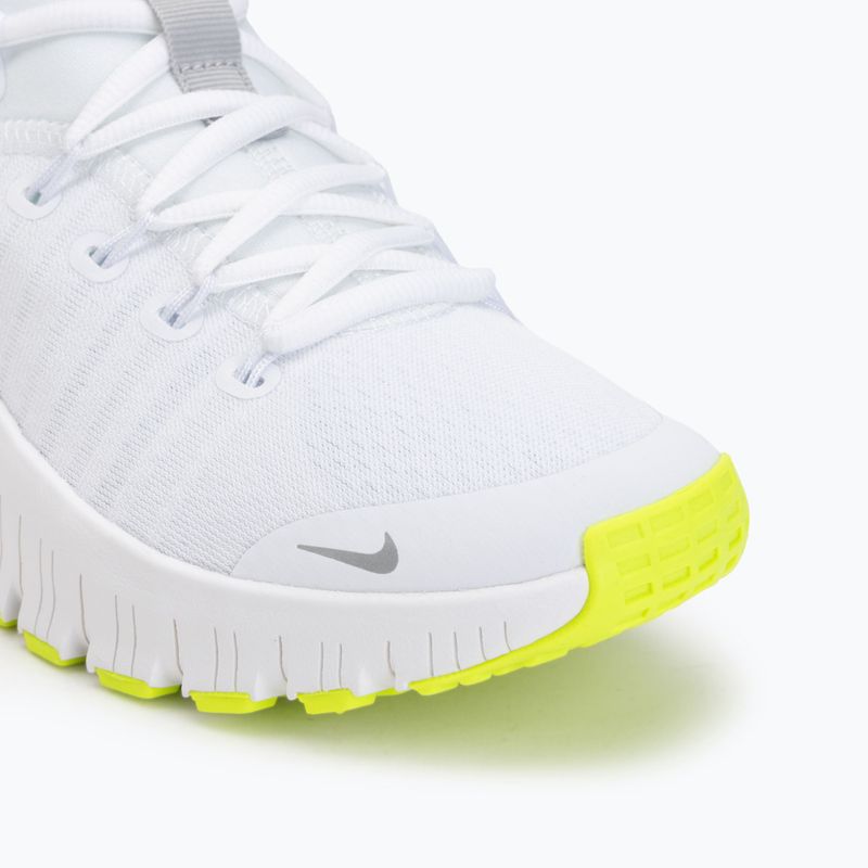 Damen-Trainingsschuhe Nike Free Metcon 6 white/volt/metallic silver 7