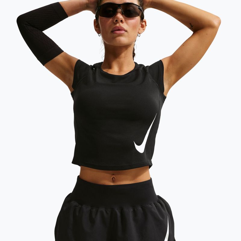 Damen-Laufshorts Nike Tempo Swoosh Dri-Fit Mid-Rise Brief-Lined black/white 5