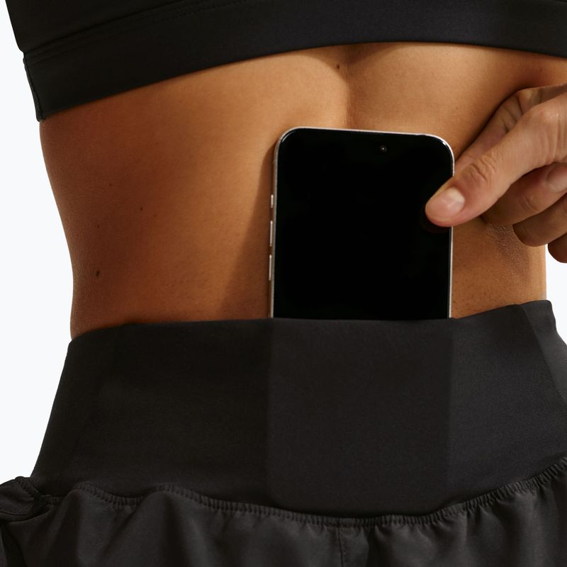 Damen-Laufshorts Nike Tempo Swoosh Dri-Fit Mid-Rise Brief-Lined black/white 7