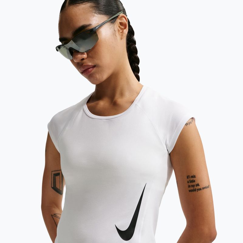 Damen-Laufshirt Nike Swoosh Run Dri-Fit white/photon dust/black 2