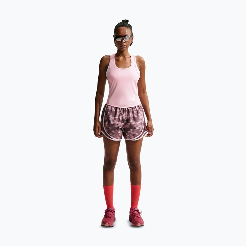 Damen-Laufshirt Nike Swoosh Run Dri-Fit pink foam/photon dust/white 2