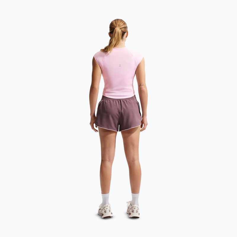 Damen-Laufshirt Nike Swoosh Run Dri-Fit pink foam/photon dust/white 3