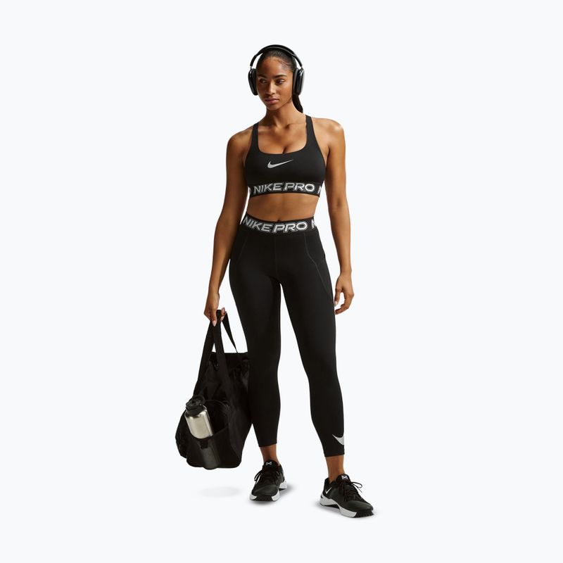 Sport-BH Nike Pro Light Support Non Padded black/white/metallic silver 2