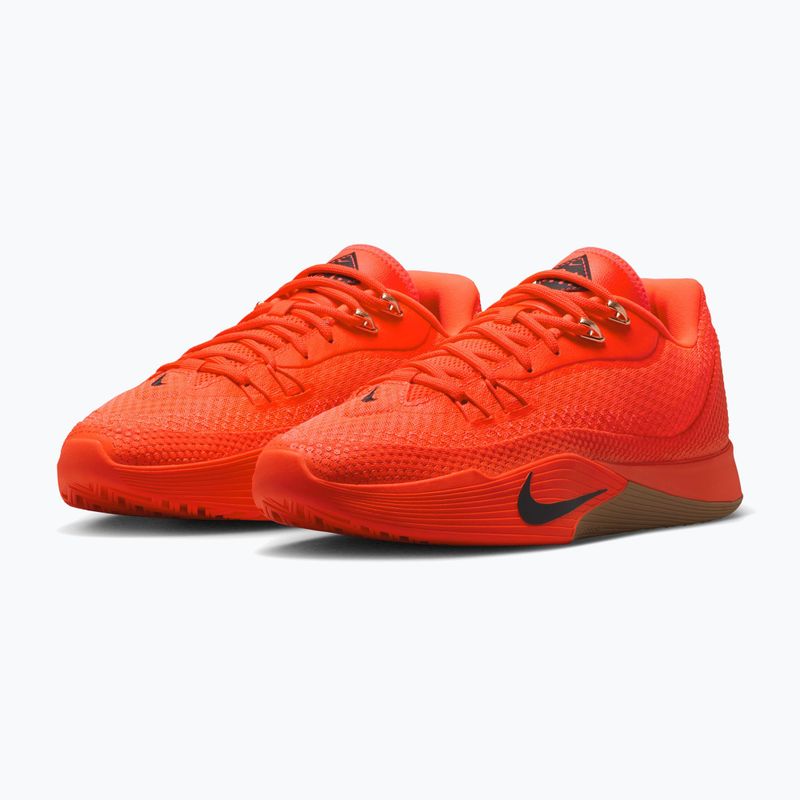 Herren-Basketballschuhe Nike Street Flare bright crimson/gum light brown/black 3