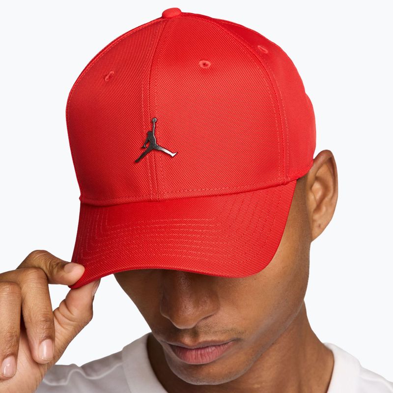 Czapka z daszkiem Nike Jordan Rise Structured Metal Jumpman chile red/r511 8