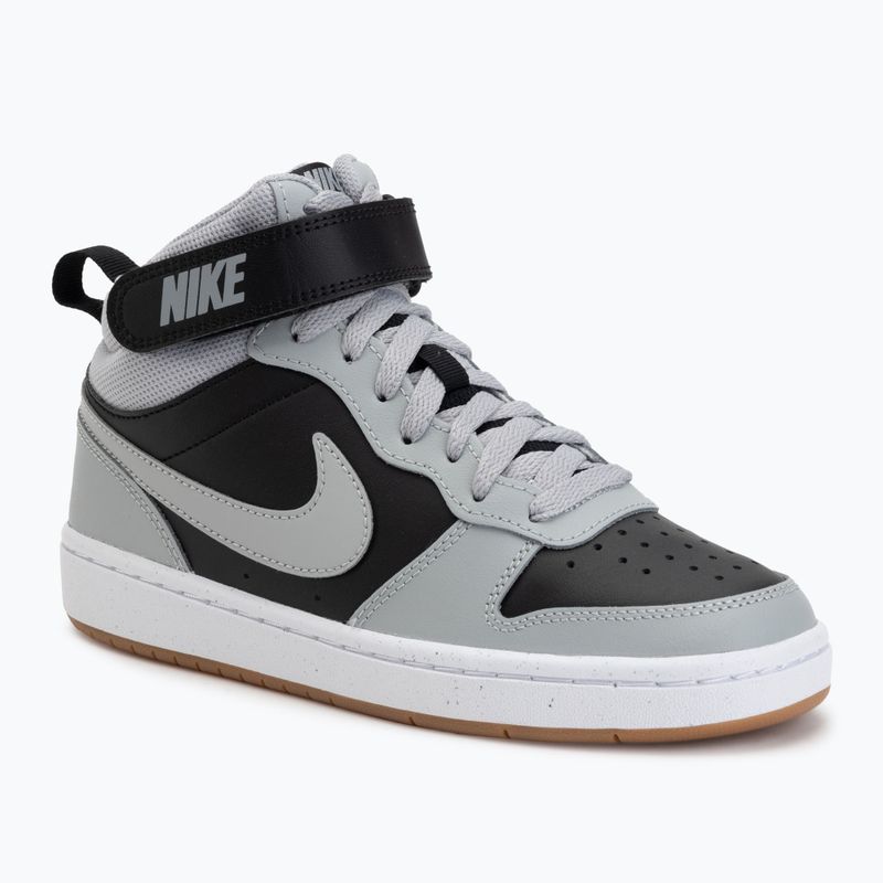Schuhe Nike Court Borough Mid 2 black/white/gum med brown/light smoke grey