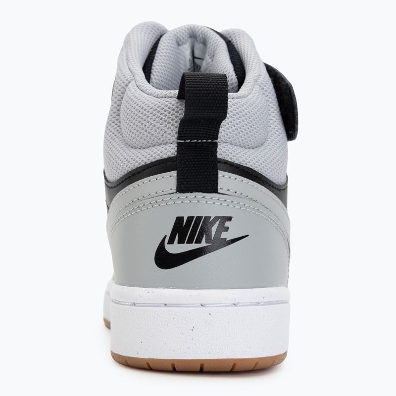 Kinderschuhe Nike Court Borough Mid 2 black/white/gum med brown/light smoke grey 6