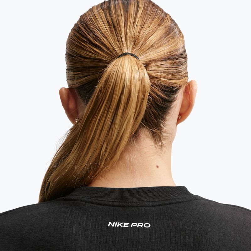 Damen Trainingssweatshirt Nike Pro Dri-Fit Crew Neck black/metallic silver/white 4