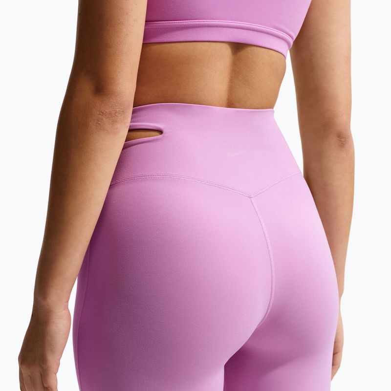 Damen-Trainingshose Nike Zenvy High-Waisted Flared light magenta/white 6