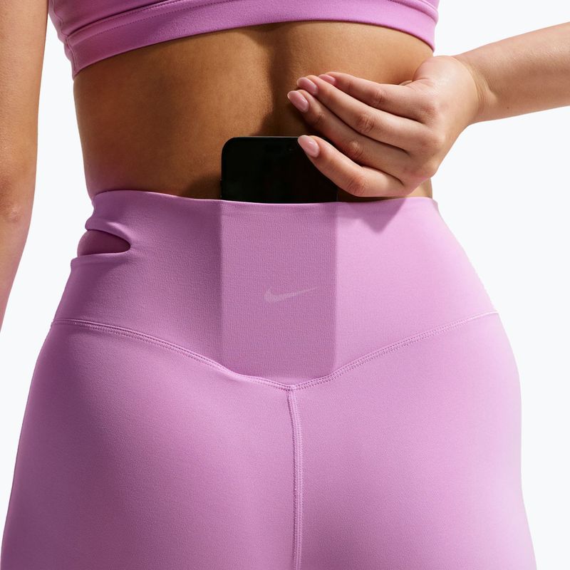 Damen-Trainingshose Nike Zenvy High-Waisted Flared light magenta/white 7
