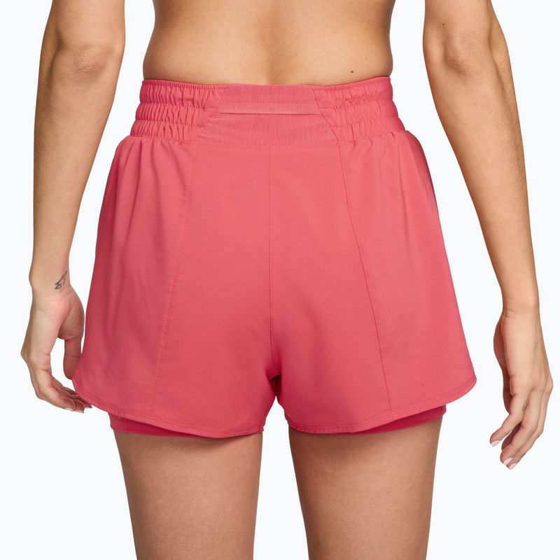 Damen-Shorts Nike One Dri-Fit High-Waisted 3" 2In1 sea coral/white 7