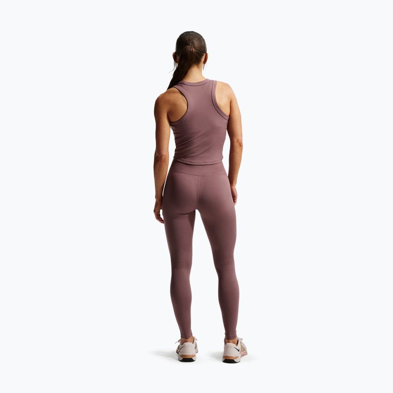 Damenleggings Nike One Seamless Front High-Waisted tattoo/white 3