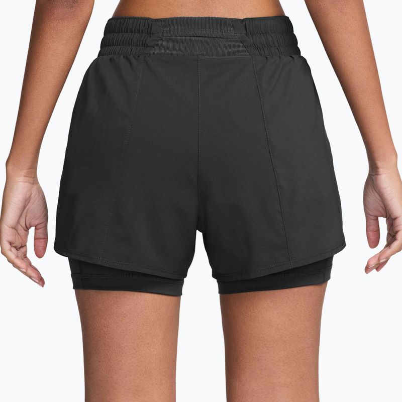 Damen-Shorts Nike One Dri-Fit High-Waisted 3" 2In1 black/white 2