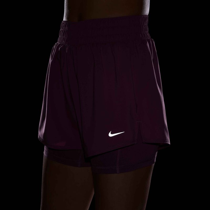 Damen-Shorts Nike One Dri-Fit High-Waisted 3" 2In1 light magenta/white 5