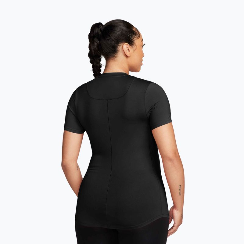 Damen T-Shirt Nike One Maternity Dri Fit Slim-Fit black/white 2