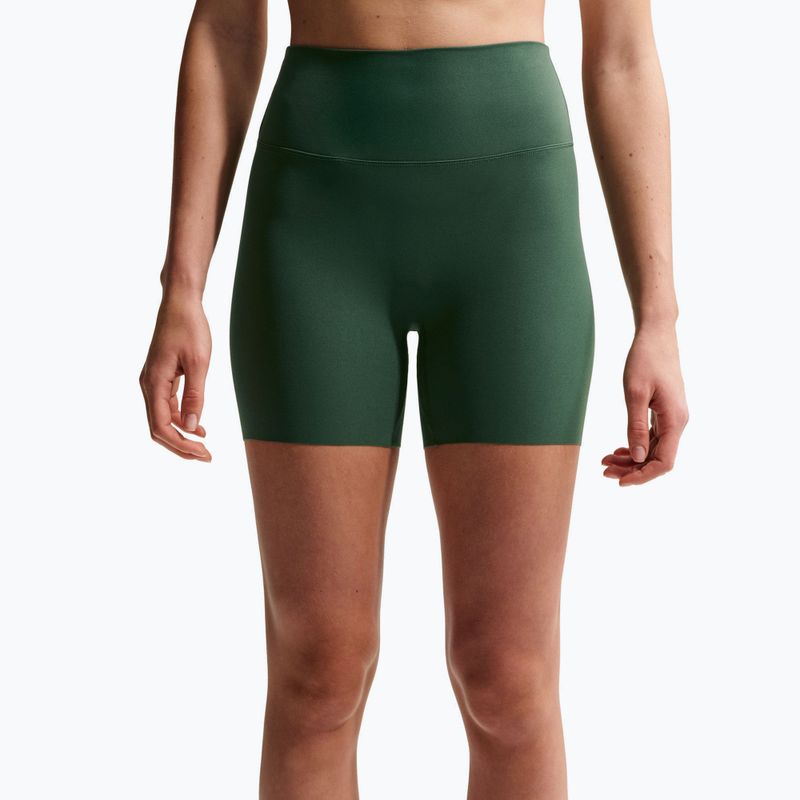 Damen-Shorts Nike Zenvy High Waisted Biker 5" fir/white 5