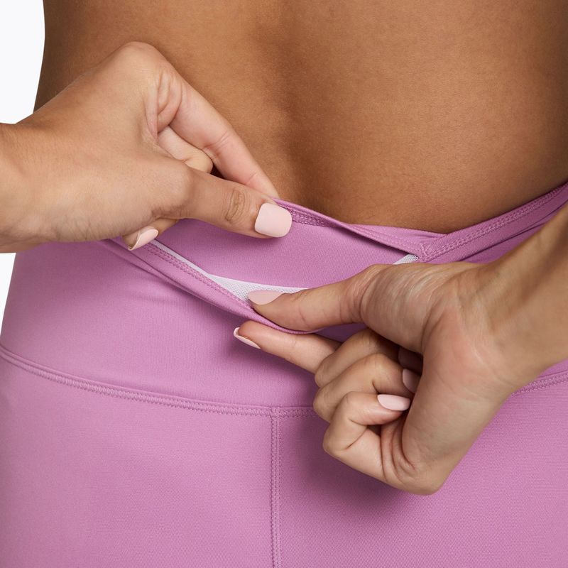 Damen-Shorts Nike One High-Waisted Biker 5" light magenta/white 4